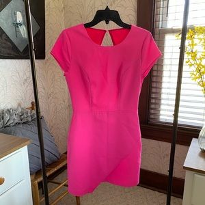 Hot pink mini dress